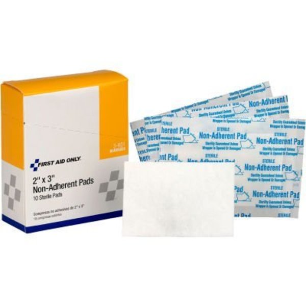 Acme United First Aid Only Non-Adherent Pads, 2in x 3in, 10/Box, 24PK 3-601